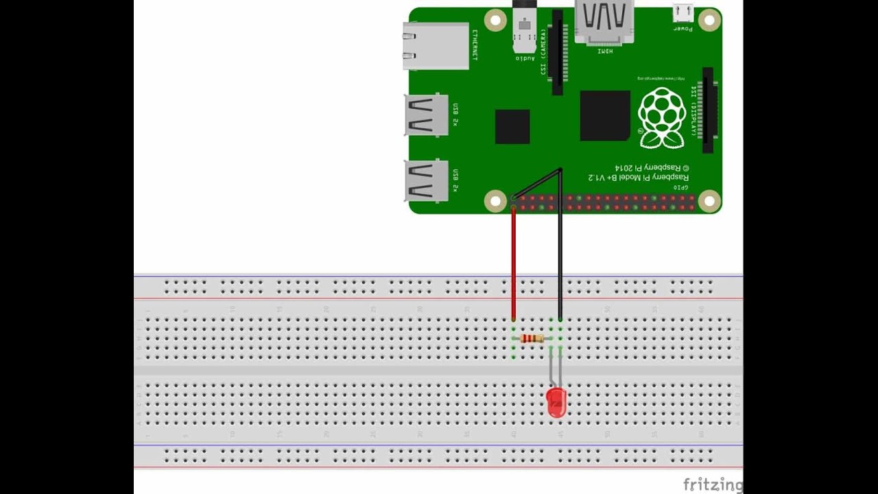 Video thumbnail for Blinking LED with Raspberry Pi Using Python