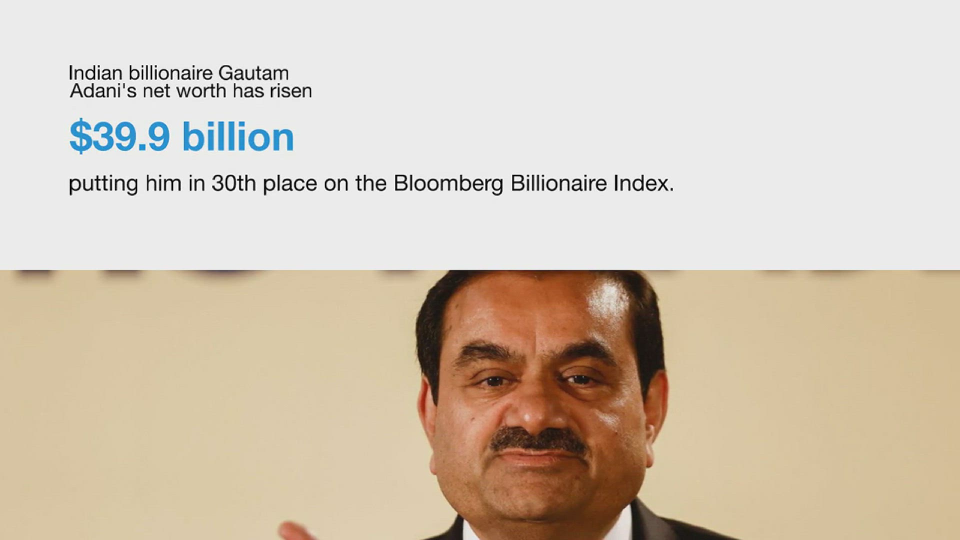 'Video thumbnail for Gautam Adani net worth'