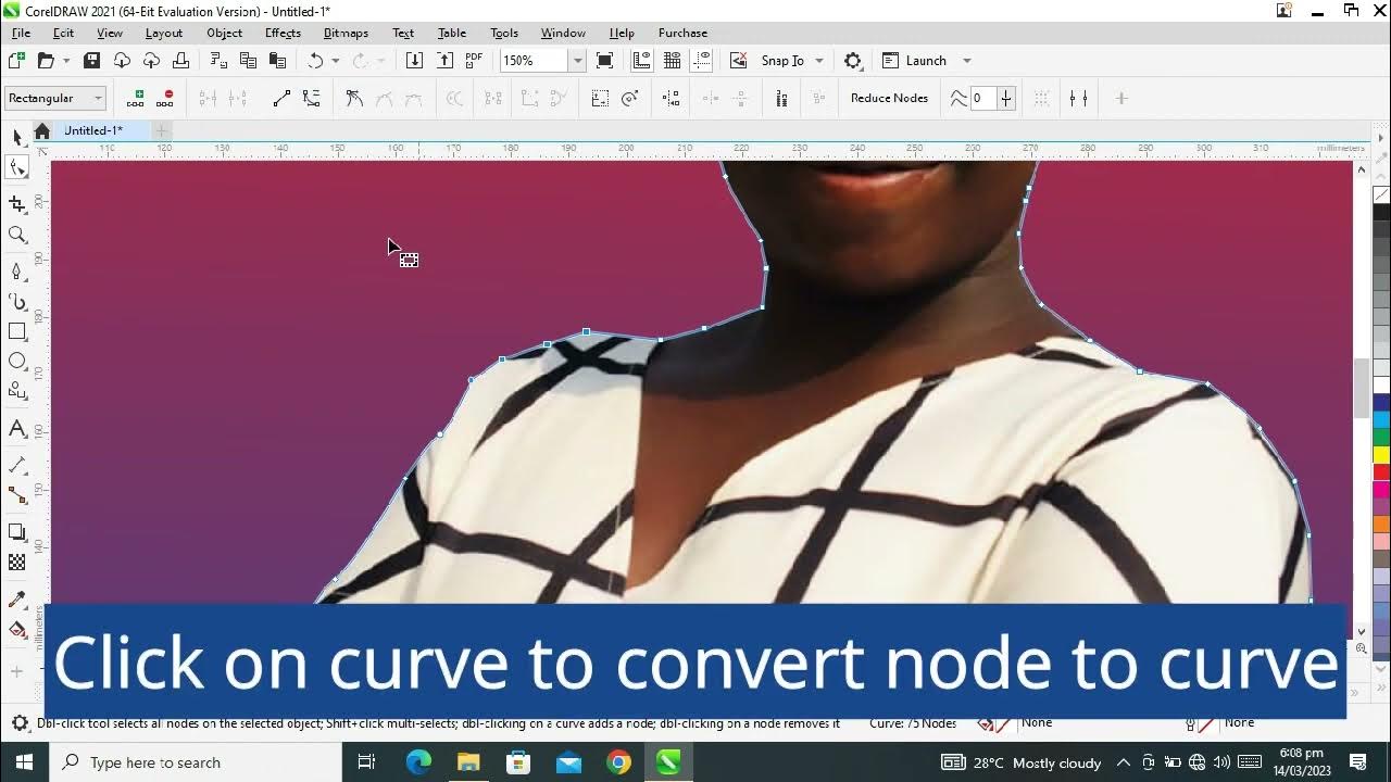 video of: How to Remove Background in Coreldraw with the Shape Tool