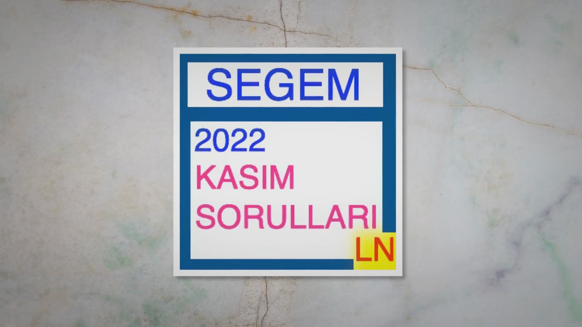 'Video thumbnail for Segem 2022 Kasım Sınav Soruları'