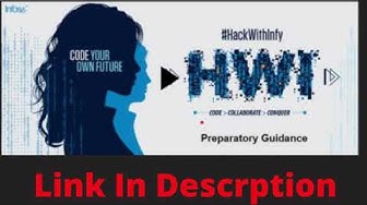 Video thumbnail for Hackwithinfy preparation with 7 Day Strategy | How Crack Hackwithinfy | Linl Description