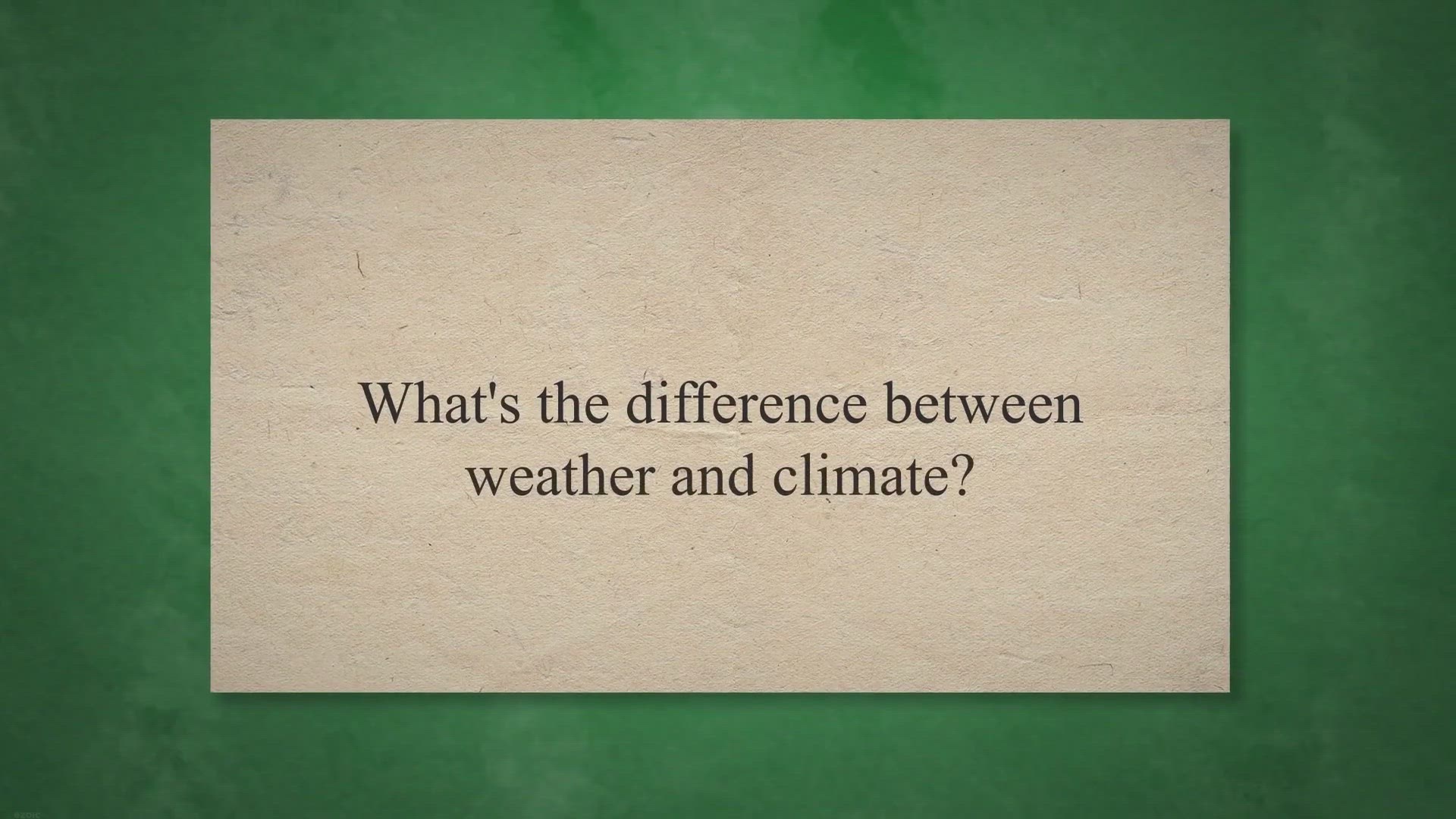 Video thumbnail for What’s the Difference Between Weather and Climate?