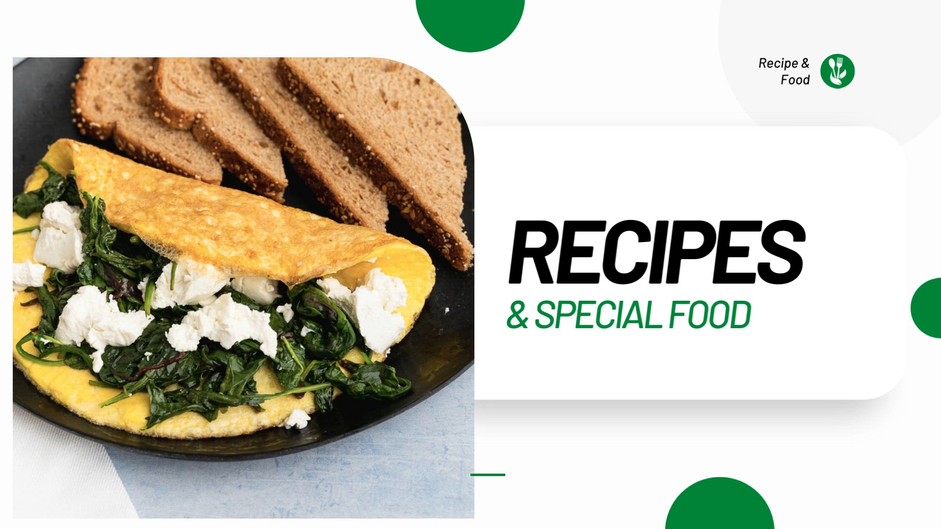 'Video thumbnail for Healthy Recipe - Spinach and goat cheese omelet with whole grain toast'