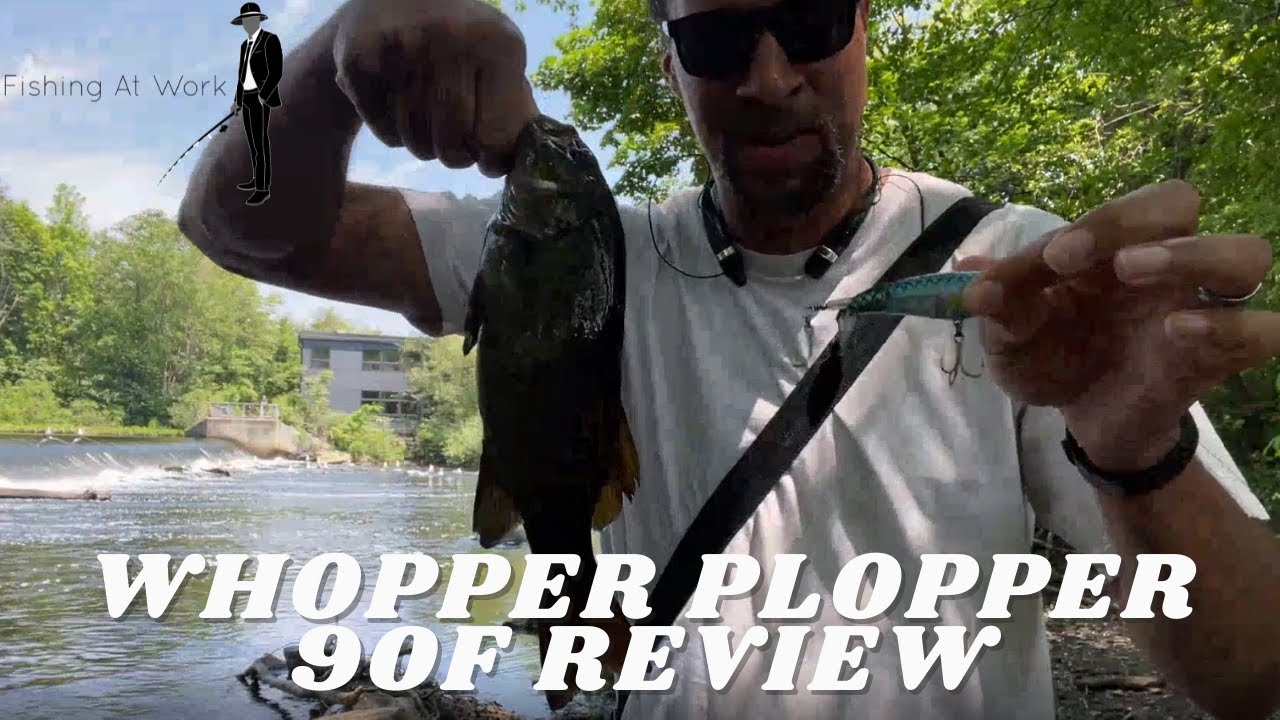 'Video thumbnail for Whopper Plopper 90F Review - Smallmouth Bass Attacks!'