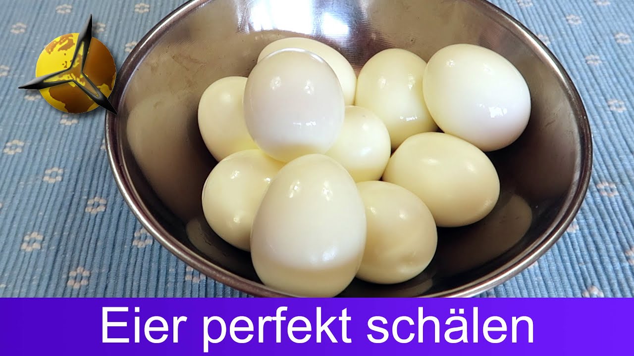'Video thumbnail for Gekochte Eier perfekt abschälen / pellen'