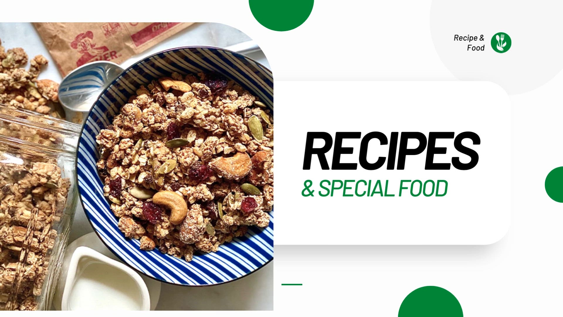 'Video thumbnail for Healthy Oatmeal Trail Mix Recipes'