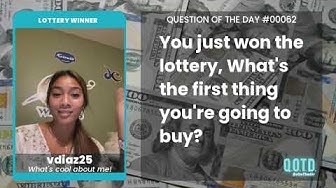 Video thumbnail for vdiaz is paying for college with her lottery winnings. Good investment!