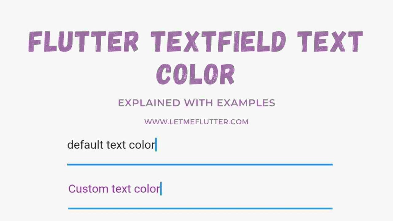'Video thumbnail for Flutter Textfield Text Color | Flutter Tutorial | Flutter For Beginners'