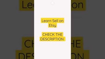 'Video thumbnail for How to Sell on Etsy. Make Money Online with Ecommerce #Shorts @minextuts'