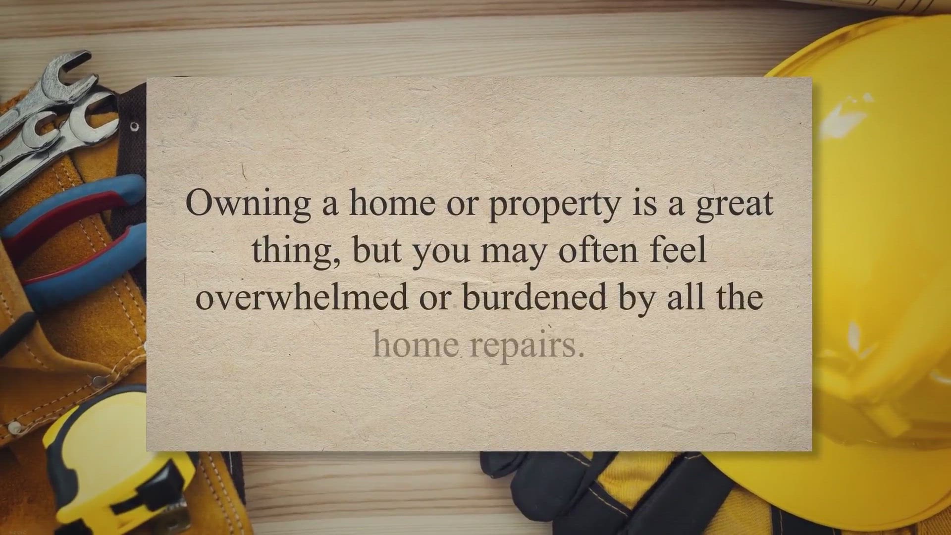 'Video thumbnail for Feeling Overwhelmed With Home Repairs – Our Survival Tips'