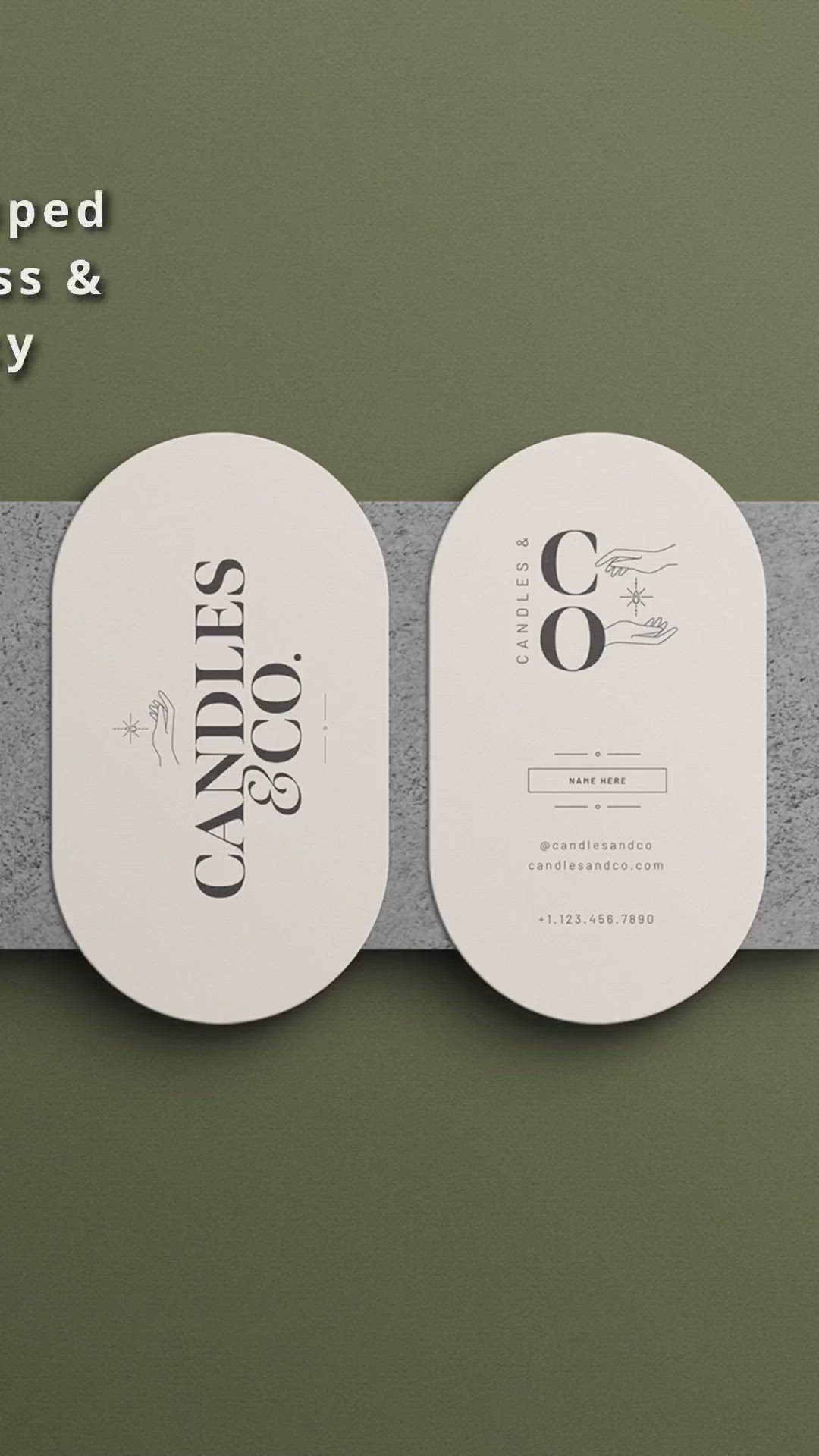 Video thumbnail for Candles & Co. Soy Wax Candle Business Card