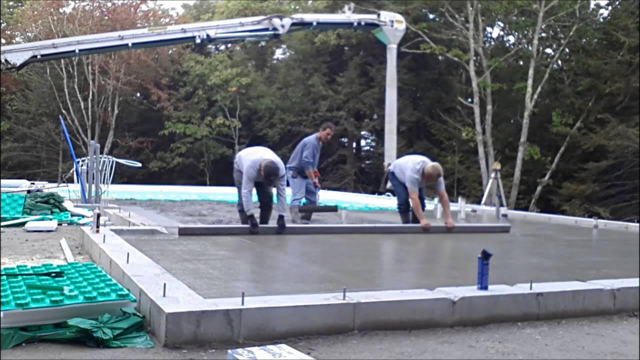 'Video thumbnail for How to pour a concrete floor'