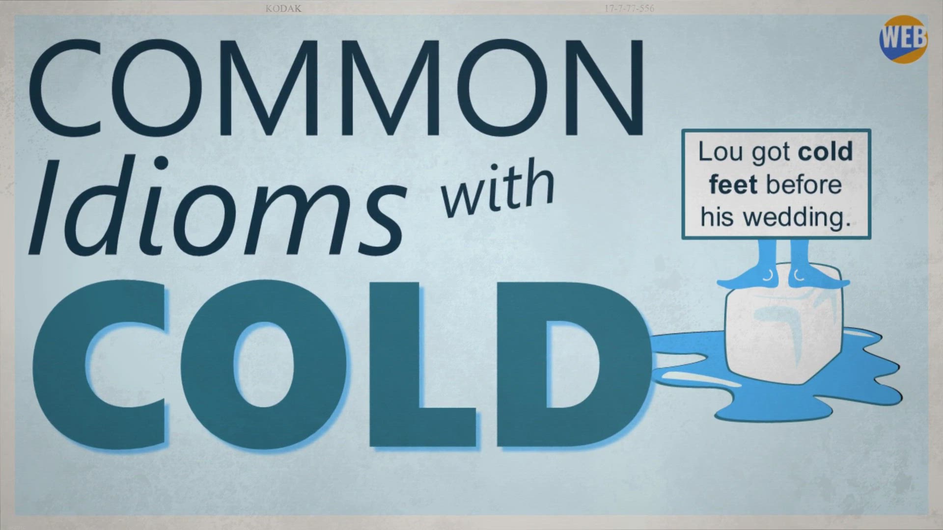 'Video thumbnail for Common English Idioms with COLD'