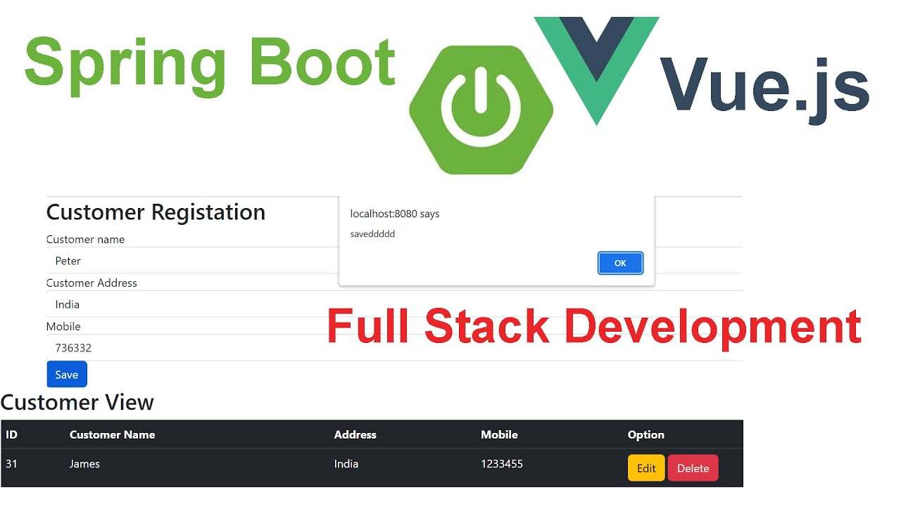 Vue js spring on sale boot rest api