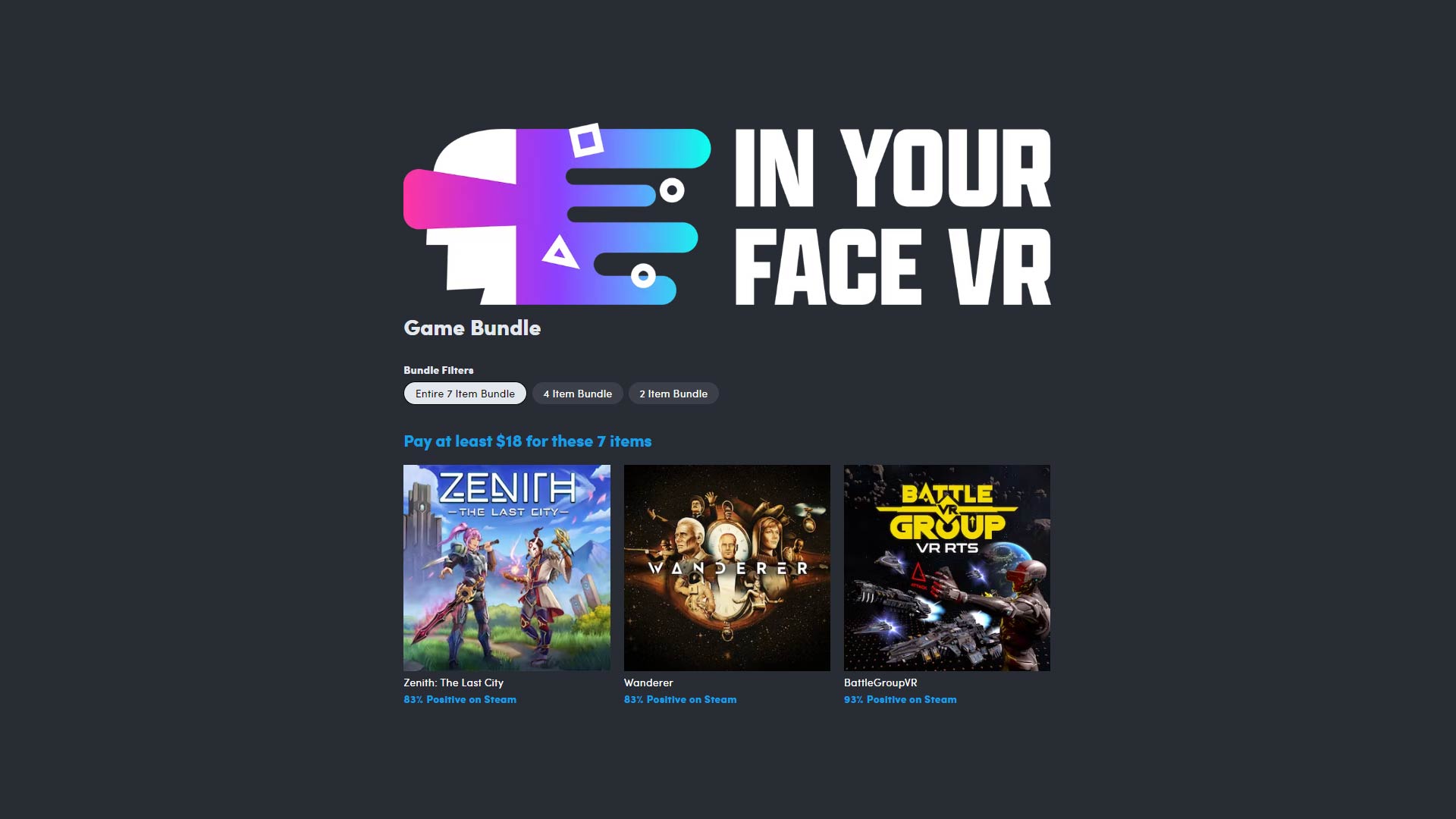 'Video thumbnail for Humble In Your Face VR Bundle Out Now'