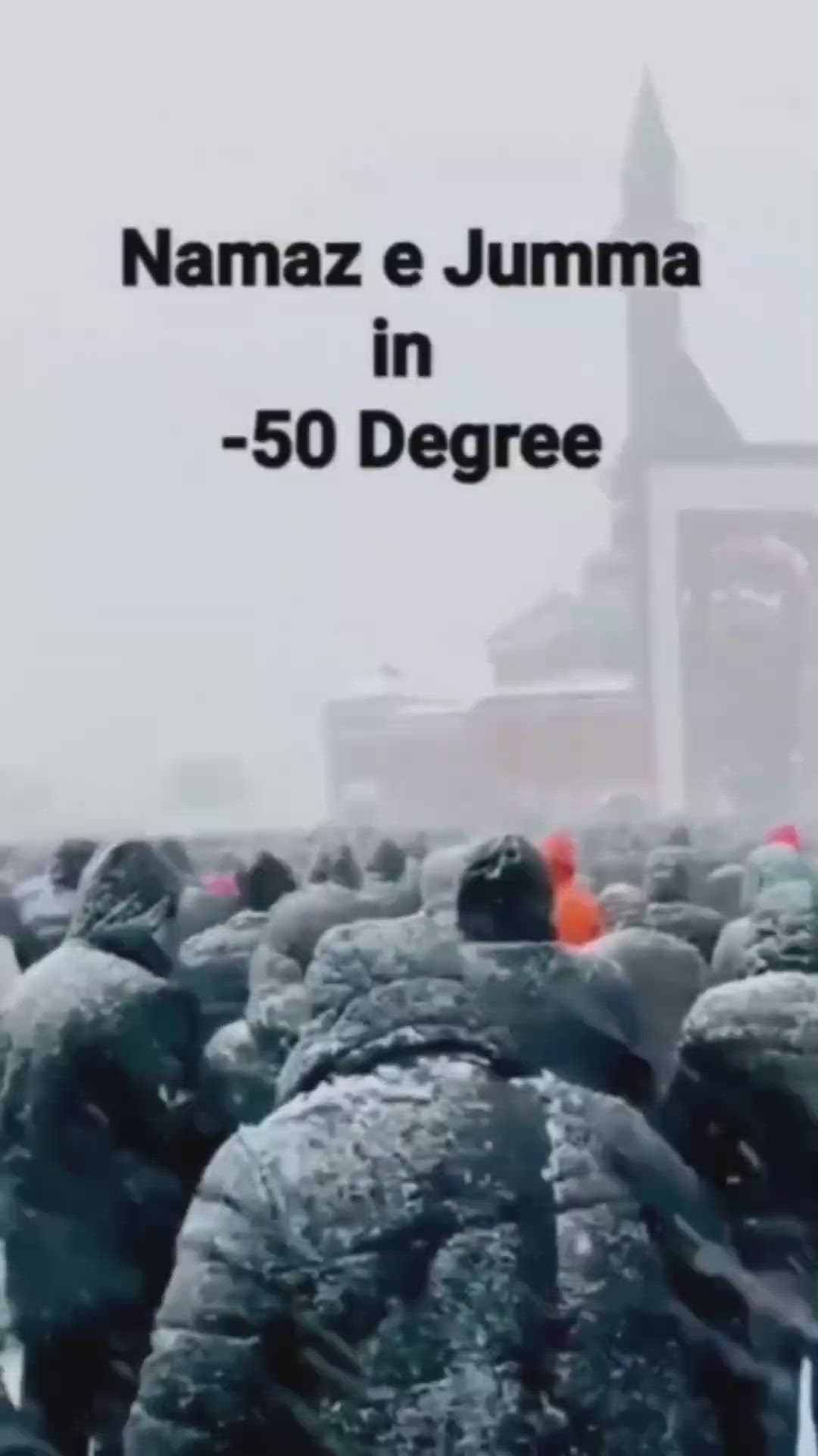 'Video thumbnail for Preparing for Namaz e Jummah in -50 degree'