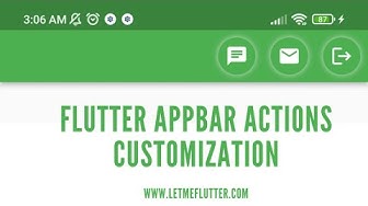 'Video thumbnail for How To Create Custom Flutter Appbar Actions With Just A Few Lines Of Code - 2022 Guide'