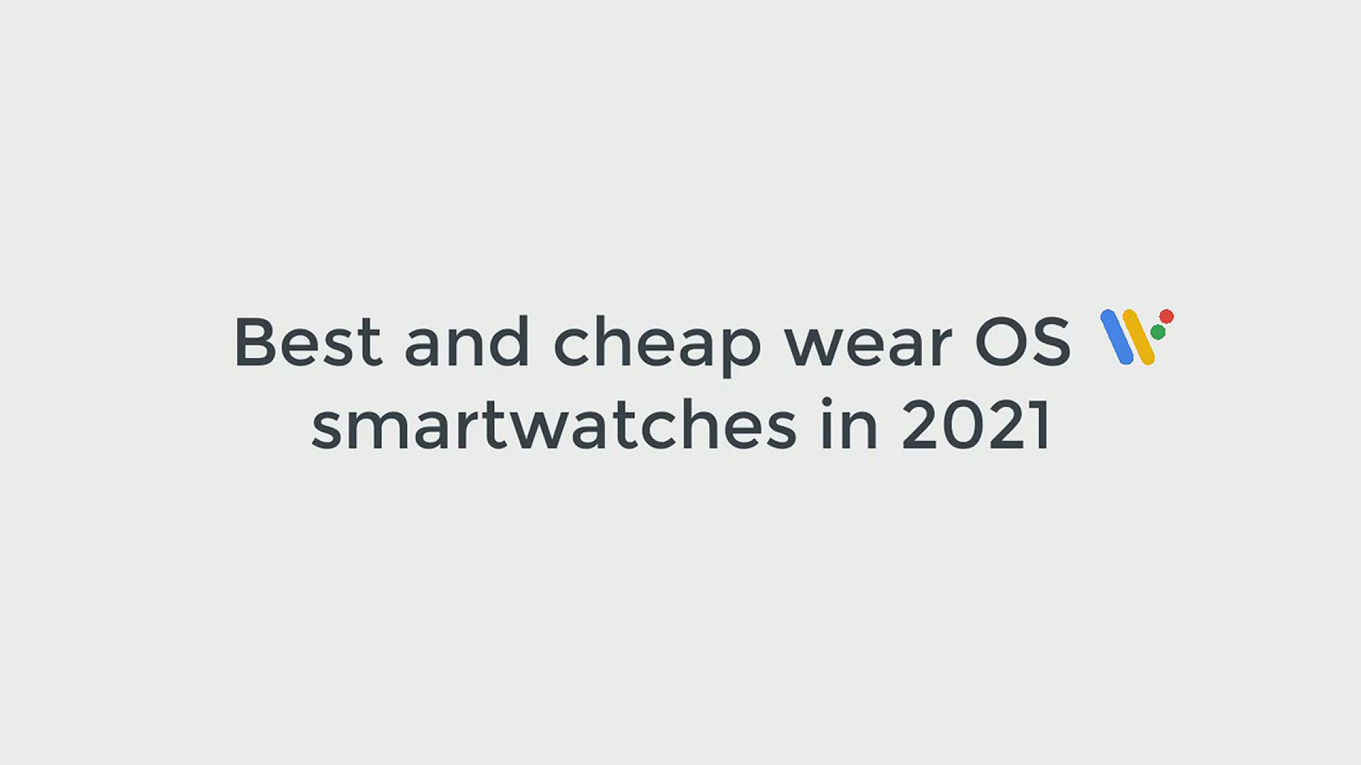 Video thumbnail for Cheapest Google Wear OS Smartwatches