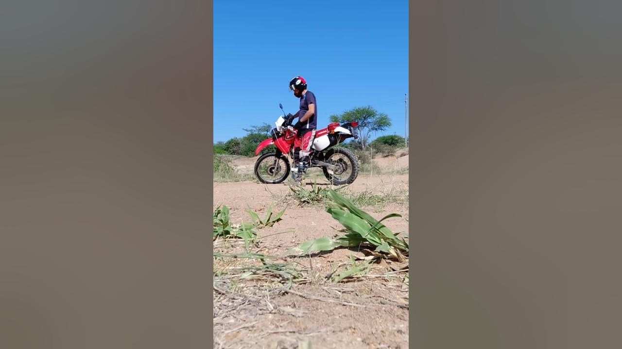 Video thumbnail for Honda XR650L U-Turn Fail While Practicing #shorts