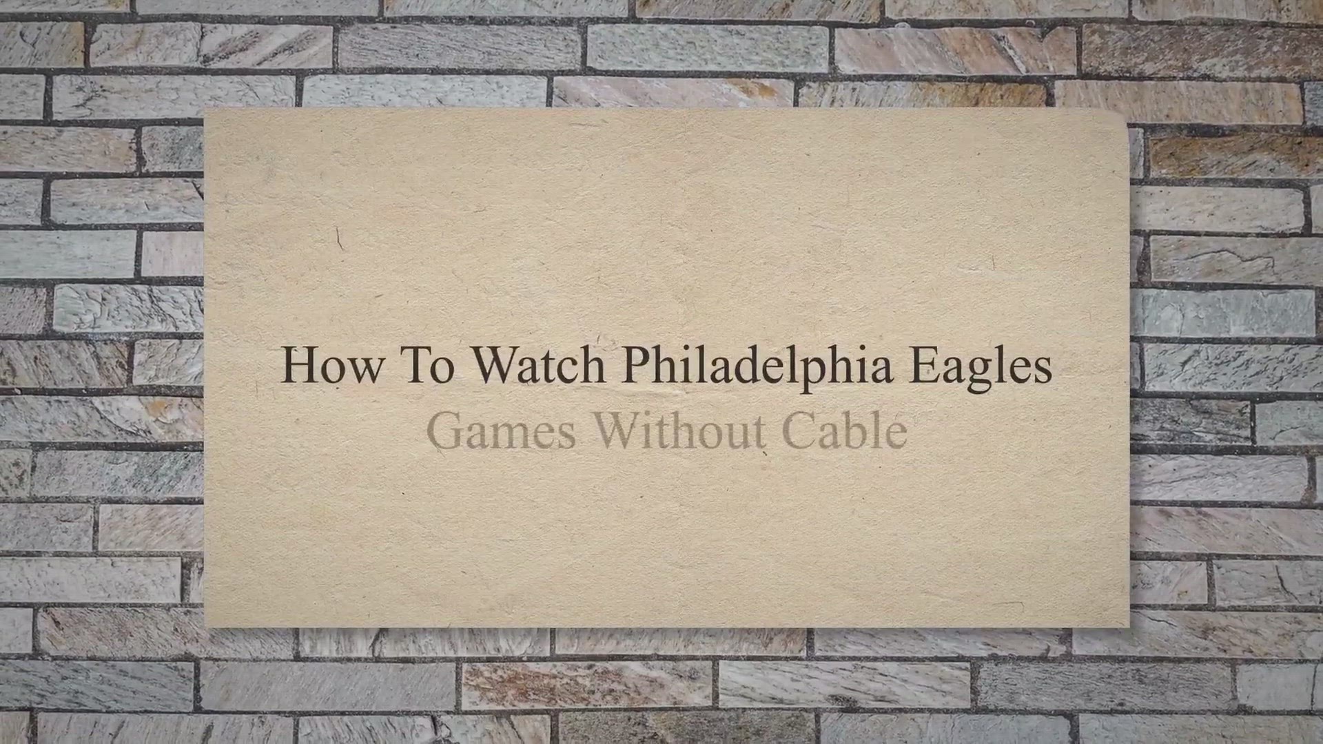 how can i watch the eagles game today