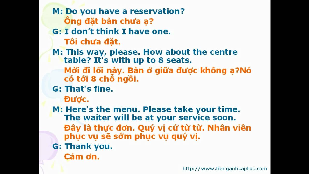'Video thumbnail for English for Restaurant Workers - Unit 02 - Dialogue 02'