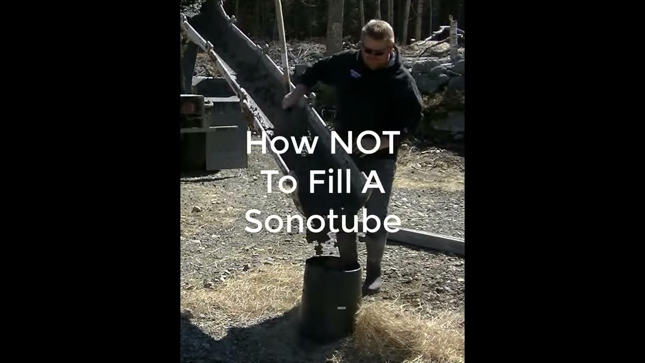 'Video thumbnail for How NOT To Fill A Sonotube With Concrete #shorts'