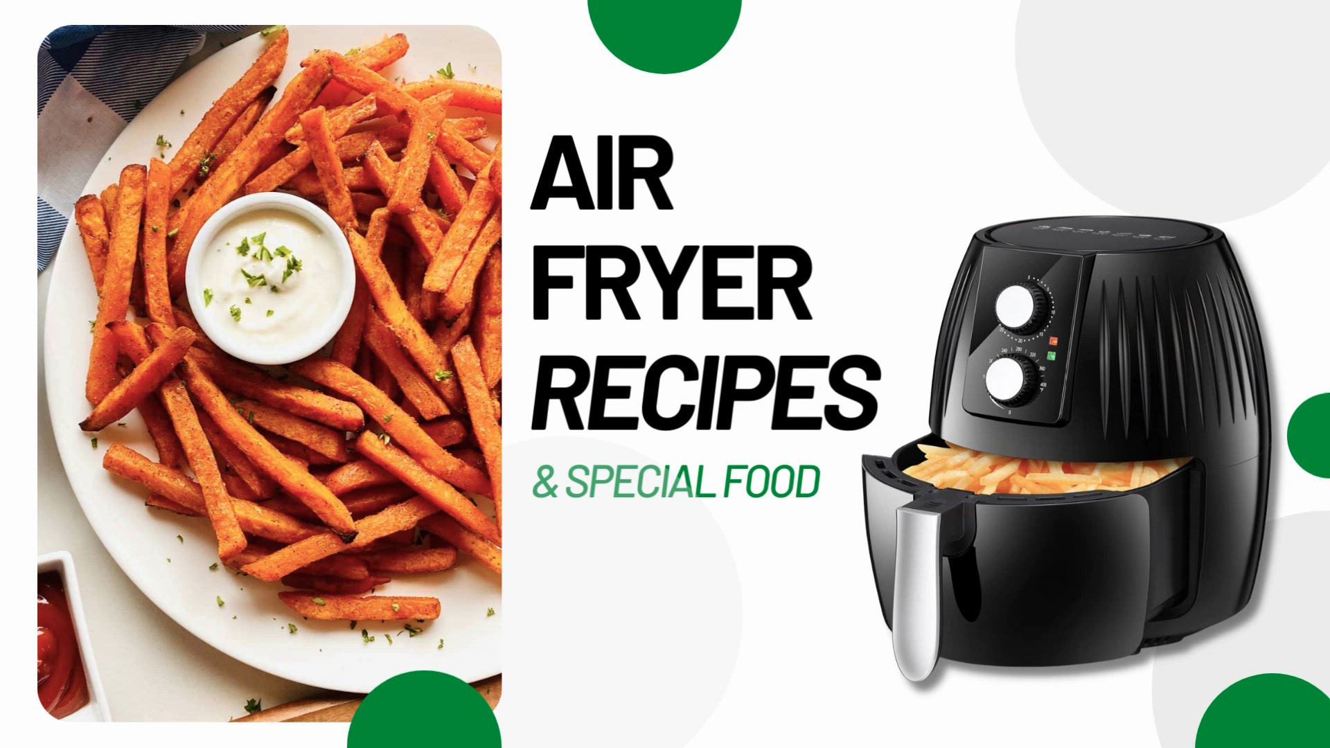 'Video thumbnail for Air Fryer Recipe - Sweet Potato Fries'