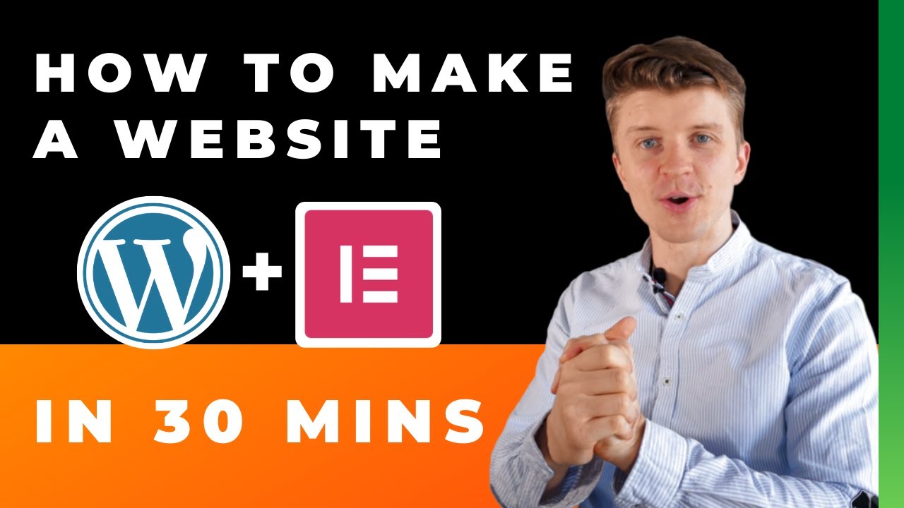 'Video thumbnail for How To Make A WordPress Website (In 30 minutes) | 2020 | Beginner Tutorial'