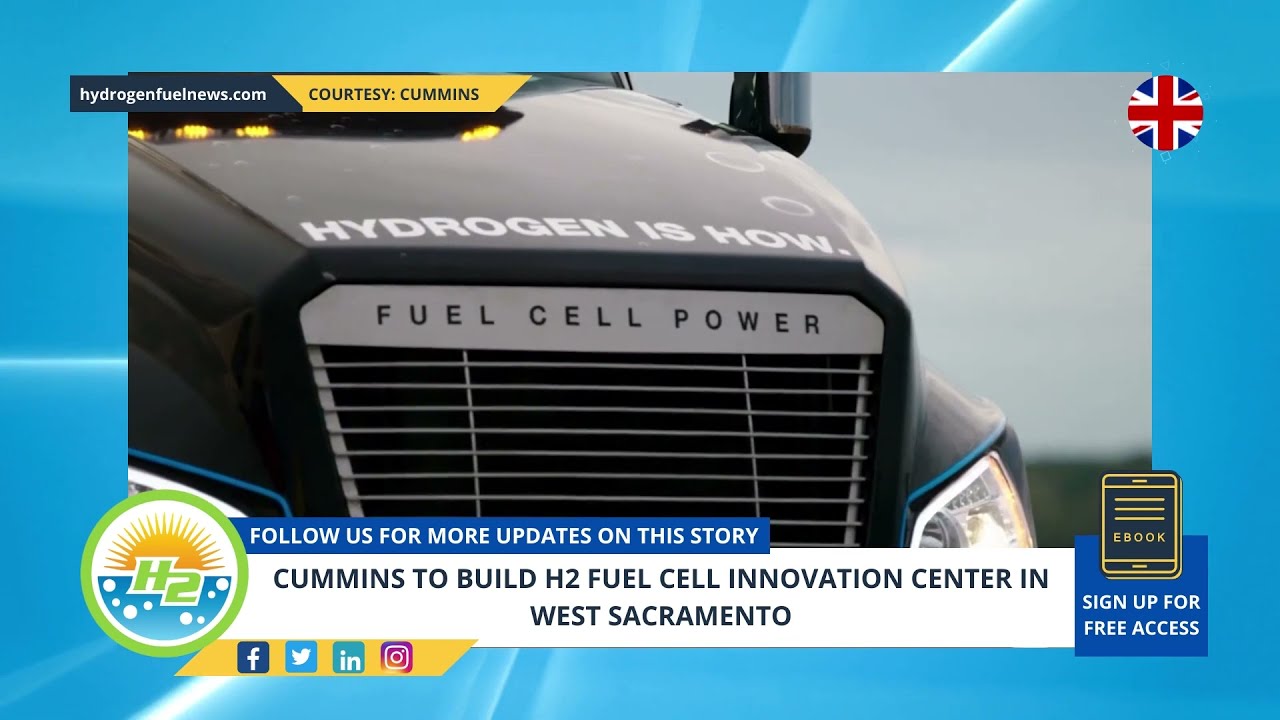 Video thumbnail for Cummins to build H2 fuel cell innovation center in West Sacramento