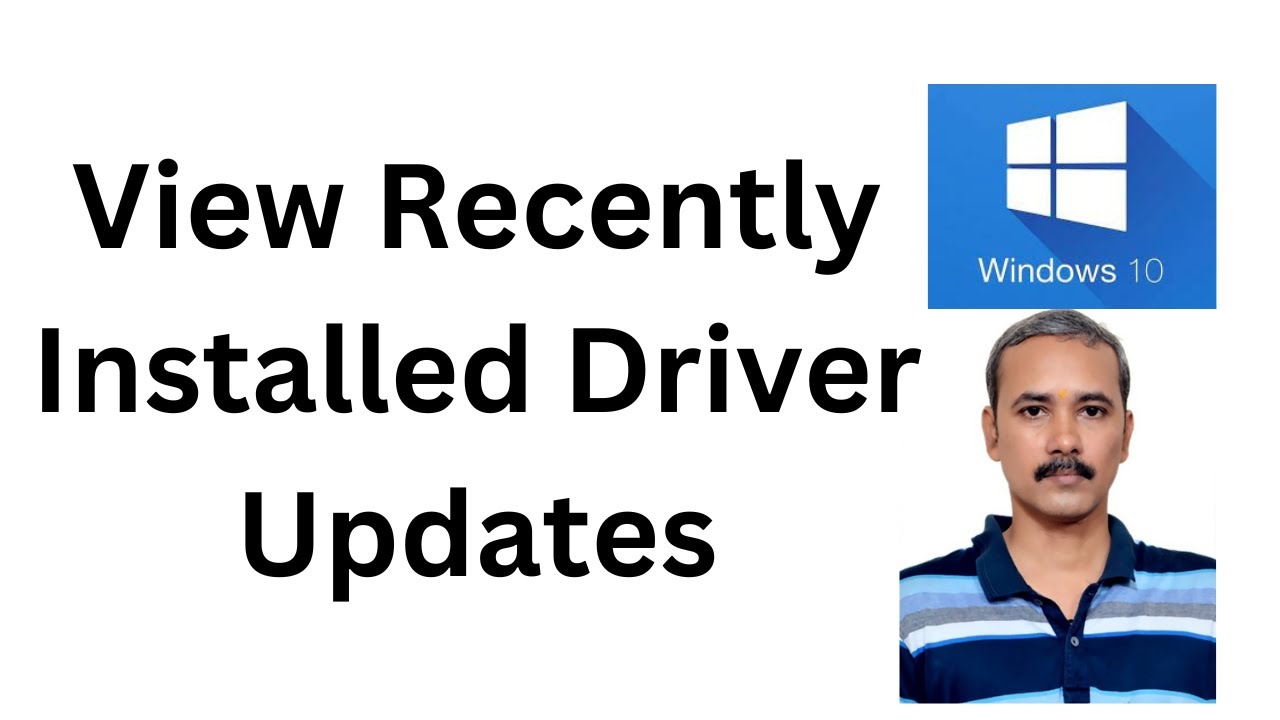 'Video thumbnail for How to View Recently Installed Driver Updates in Windows 10?'