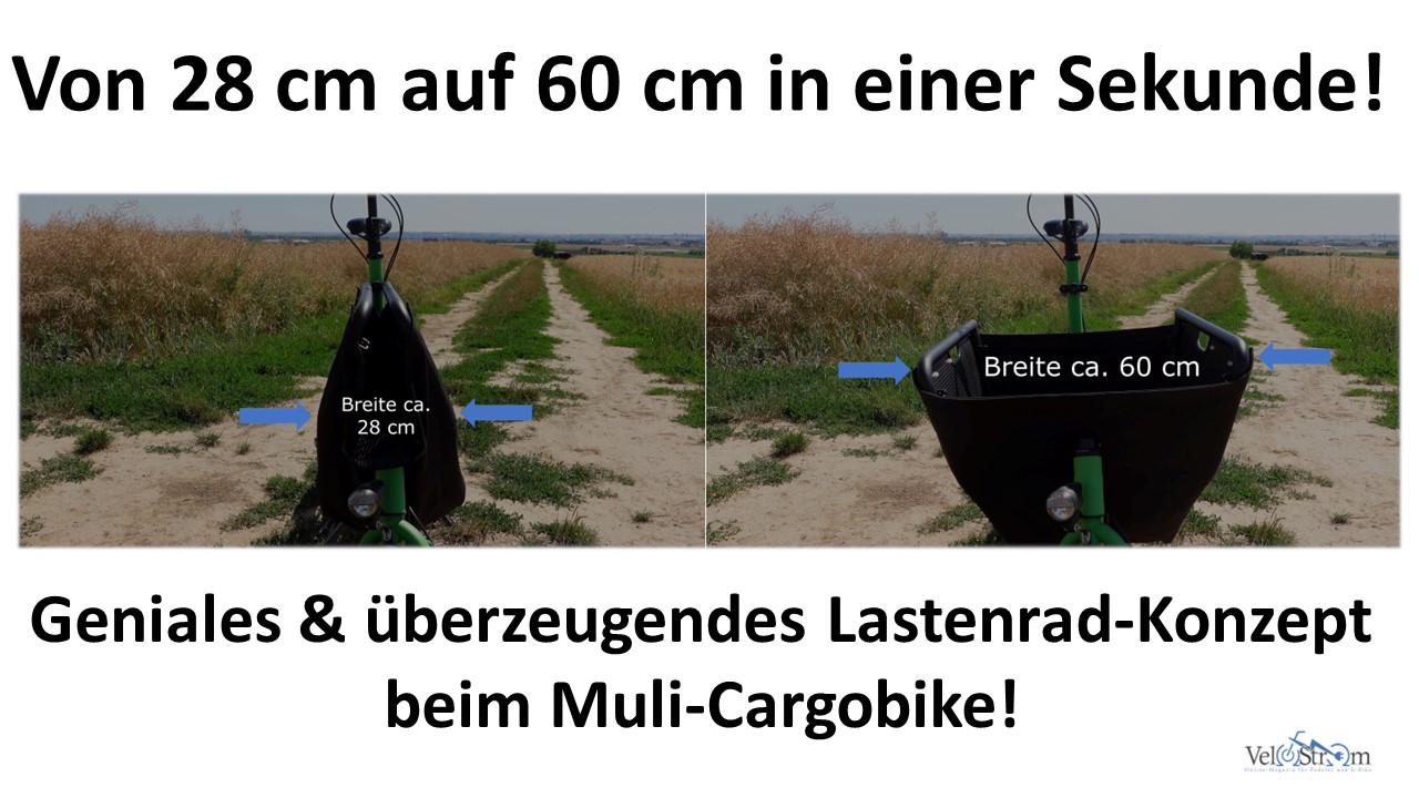 Video thumbnail for Kompaktes Lastenrad Muli mit Pendix-Antrieb.