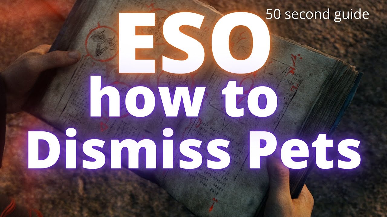 Video thumbnail for ESO How to dismiss Pet - [Non-Combat Pets]