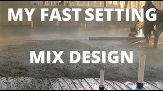 'Video thumbnail for Pouring Concrete In Cold Weather (Fast Setting Mix Design)'