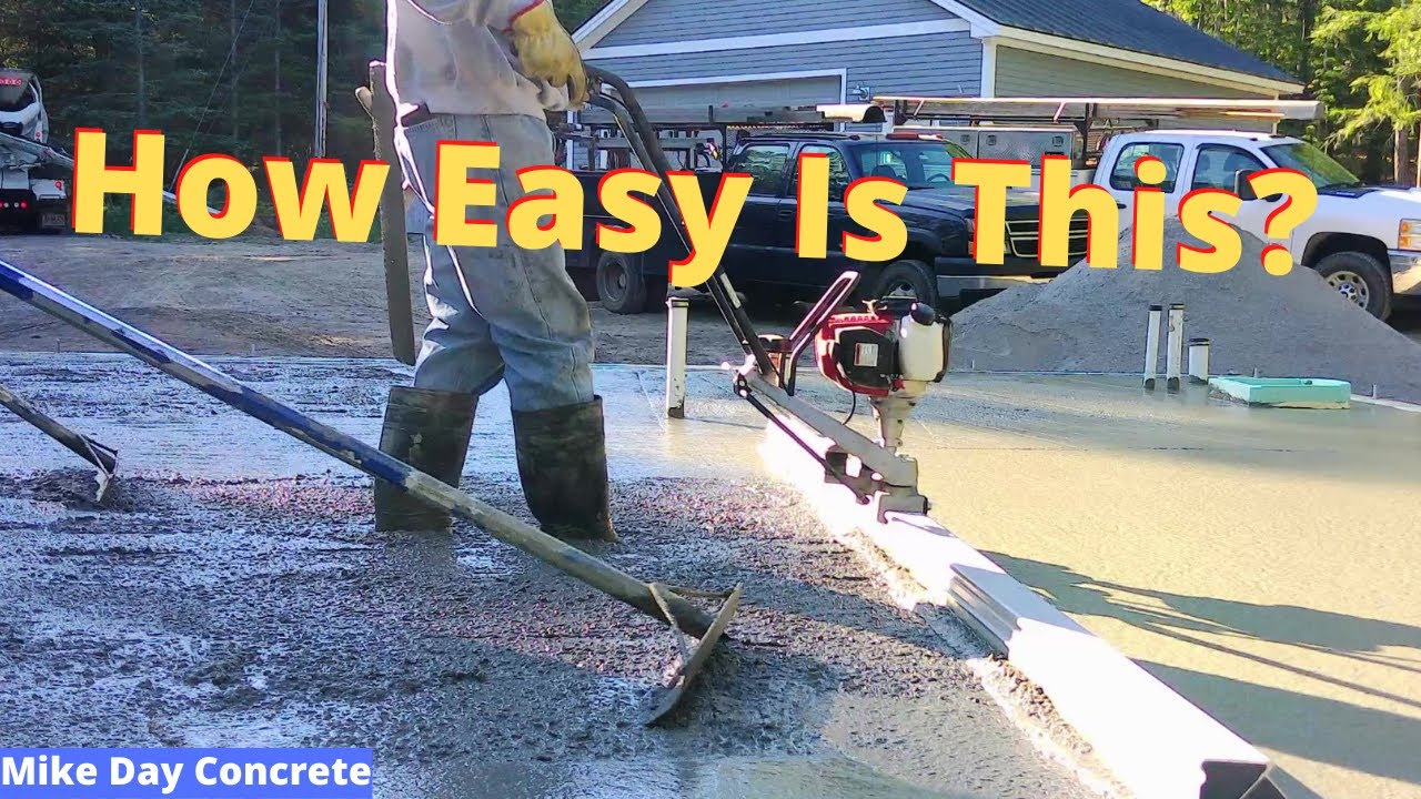 'Video thumbnail for Easy Way To Screed A Concrete Floor (Best Way For Beginners)'