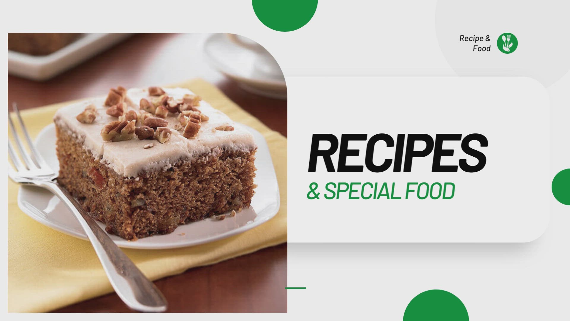 'Video thumbnail for Spicy Applesauce Cake Recipe'