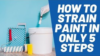 'Video thumbnail for How to Strain Paint? 5 Simple Steps To Follow'
