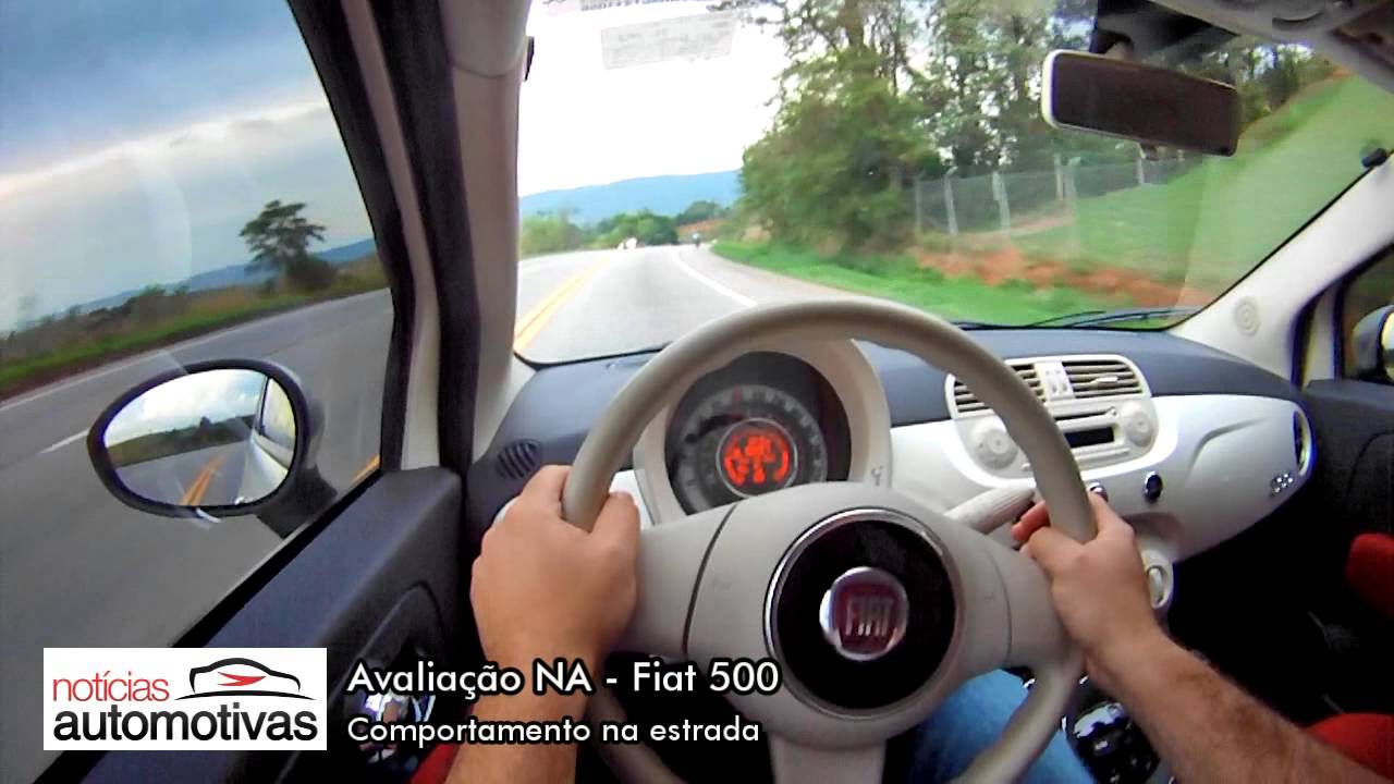 'Video thumbnail for Fiat 500 - Estrada - NoticiasAutomotivas.com.br'