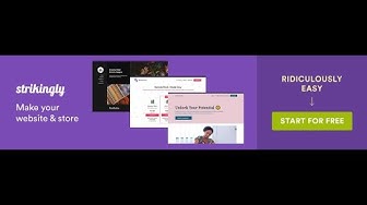 'Video thumbnail for Strikingly Review: Create Your Website Landing Page For Free!'