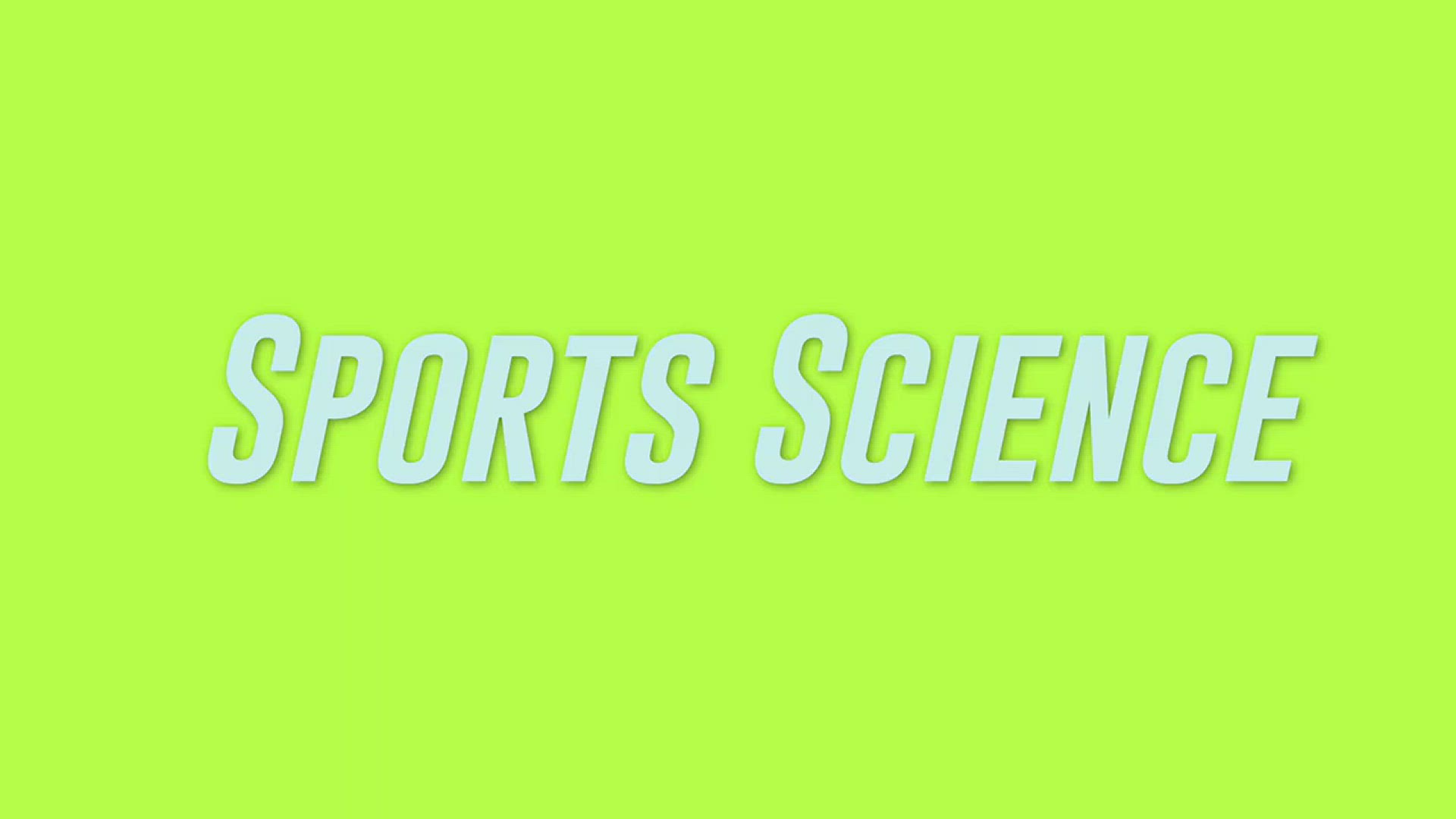 'Video thumbnail for Sports Science, what is it?'