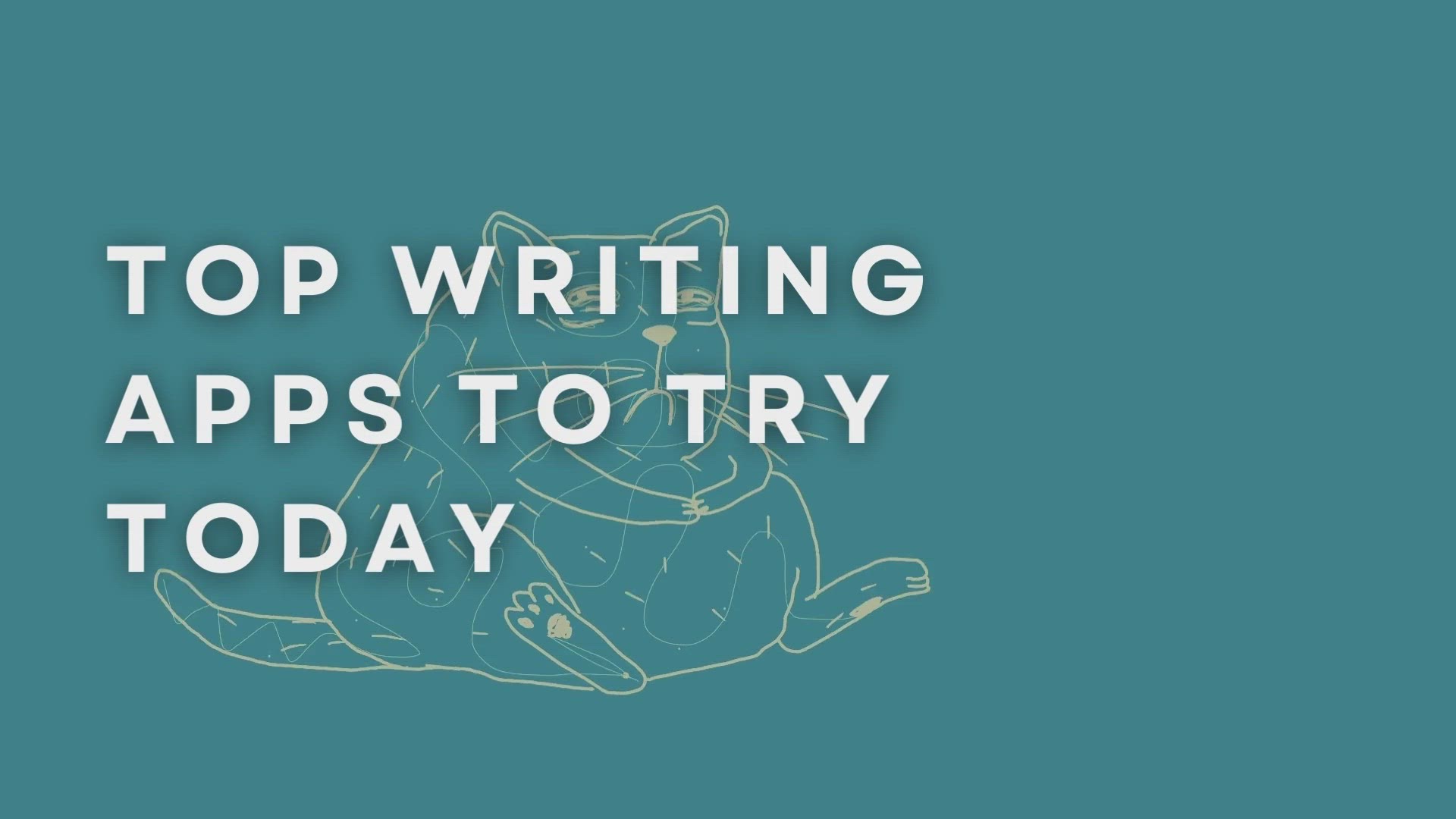 Video thumbnail for Top Writing Apps To Try Today