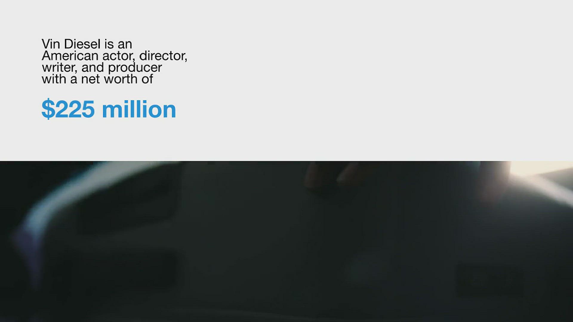 'Video thumbnail for Vin Diesel Net Worth'