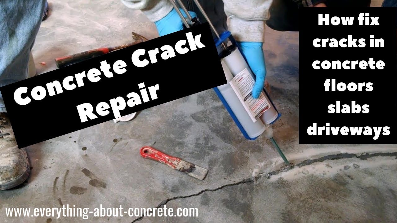 'Video thumbnail for Concrete Crack Repair - How to fix cracks in concrete DIY'