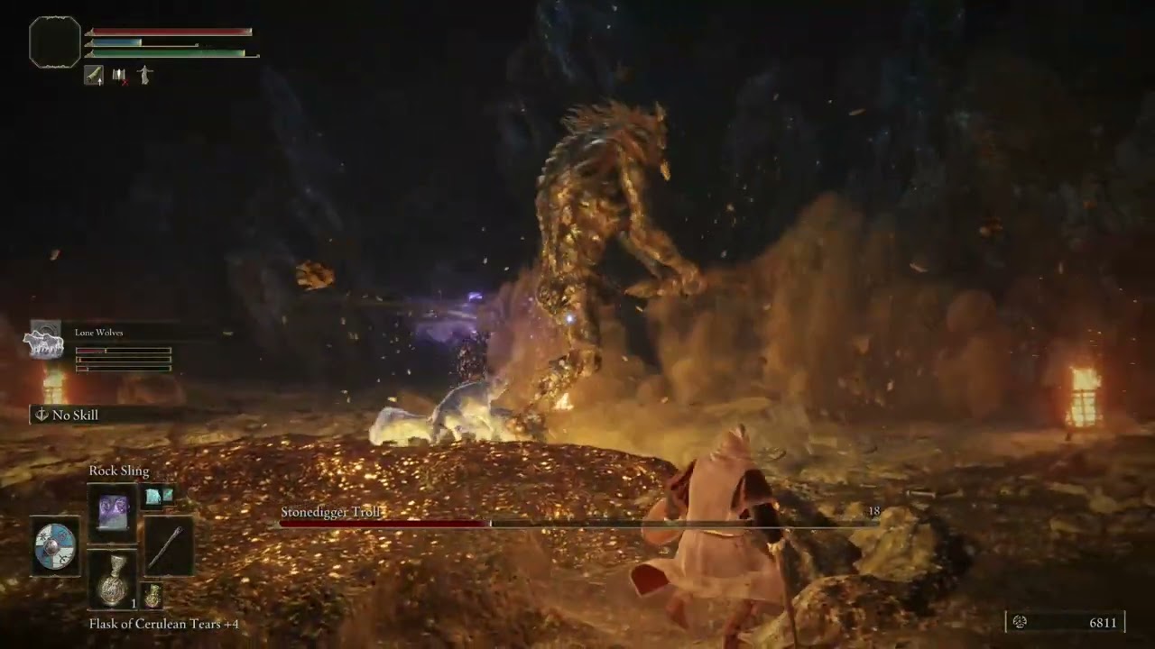'Video thumbnail for Elden Ring Stonedigger Troll Boss Fight Astrologer Mage Build'