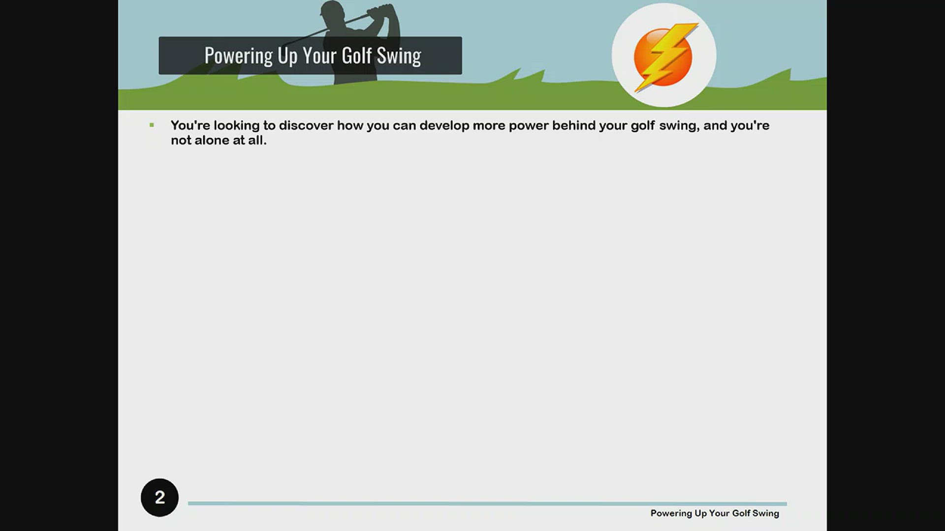 Video thumbnail for Powering Up Your Golf Swing