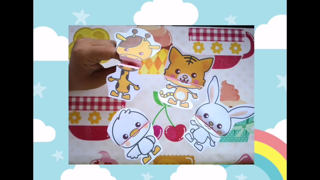 Video thumbnail for Marionetas de animales. Manualidad para niños