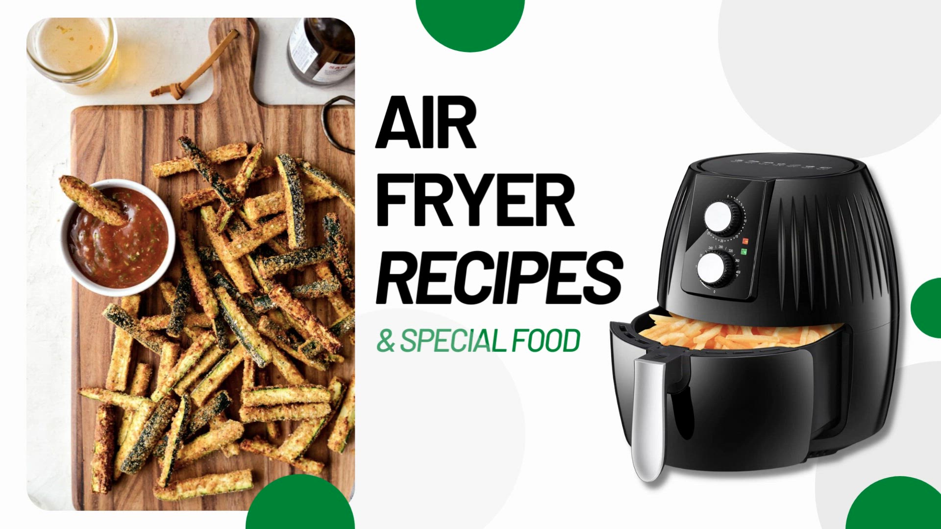 'Video thumbnail for Air Fryer Recipe - Zucchini Fries'