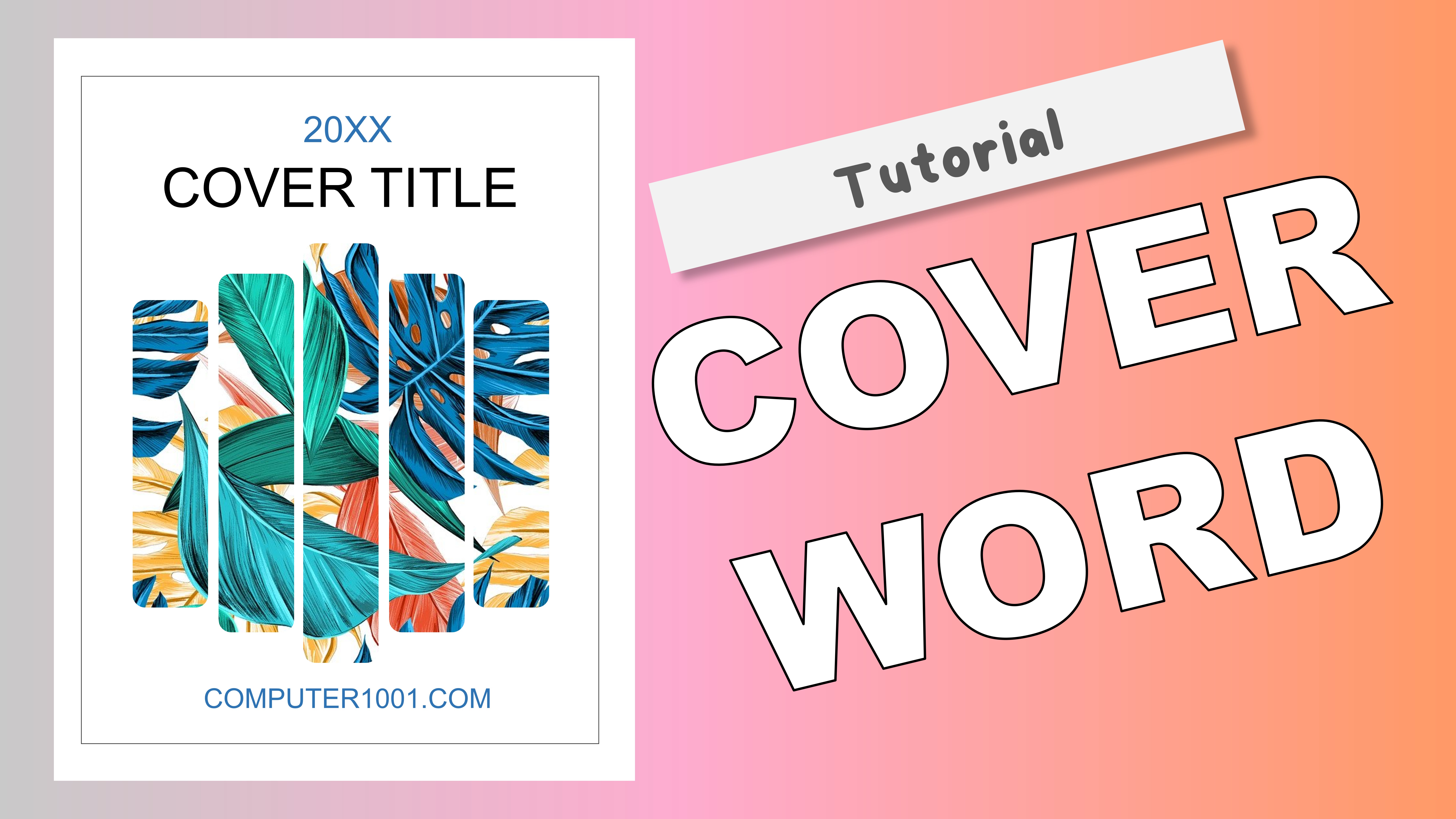 'Video thumbnail for Create a Fancy Cover Page in Word (Template Free Download)'