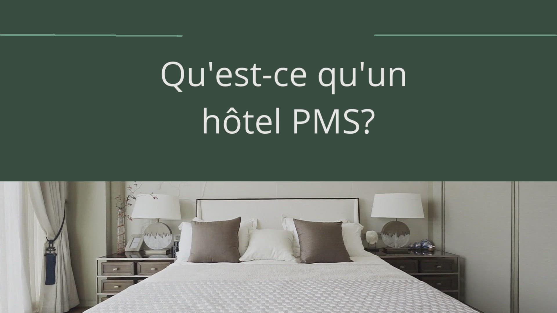 Video thumbnail for Qu'est-ce qu'un hôtel PMS?