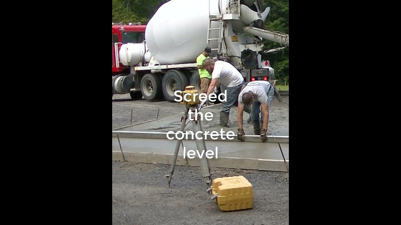'Video thumbnail for How To Pour A Garage Slab #Shorts'