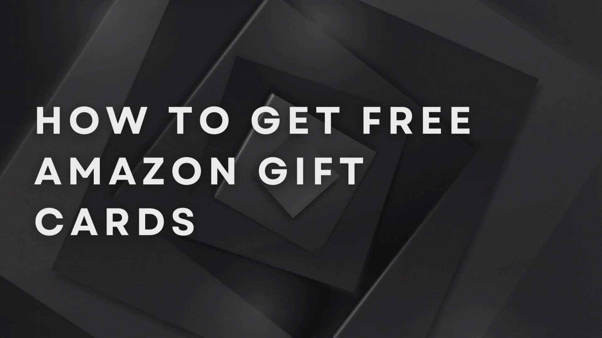 'Video thumbnail for How To Get Free Amazon Gift Cards'